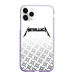 Чехол iPhone 11 Pro матовый METALLICA, цвет: 3D-светло-сиреневый