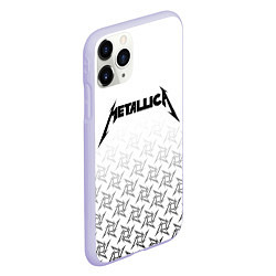 Чехол iPhone 11 Pro матовый METALLICA, цвет: 3D-светло-сиреневый — фото 2