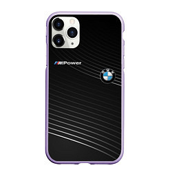 Чехол iPhone 11 Pro матовый BMW, цвет: 3D-светло-сиреневый