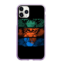 Чехол iPhone 11 Pro матовый Моя геройская академия, цвет: 3D-сиреневый