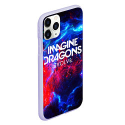 Чехол iPhone 11 Pro матовый IMAGINE DRAGONS, цвет: 3D-светло-сиреневый — фото 2