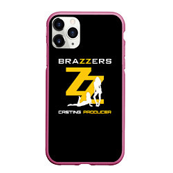 Чехол iPhone 11 Pro матовый Brazzers Casting-producer, цвет: 3D-малиновый