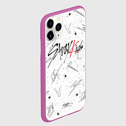 Чехол iPhone 11 Pro матовый STRAY KIDS АВТОГРАФЫ, цвет: 3D-фиолетовый — фото 2