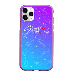 Чехол iPhone 11 Pro матовый STRAY KIDS АВТОГРАФЫ