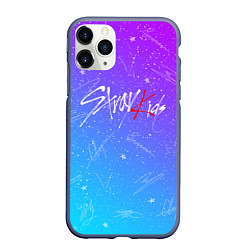 Чехол iPhone 11 Pro матовый STRAY KIDS АВТОГРАФЫ