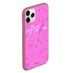 Чехол iPhone 11 Pro матовый STRAY KIDS АВТОГРАФЫ, цвет: 3D-малиновый — фото 2