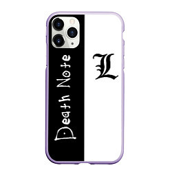 Чехол iPhone 11 Pro матовый Death Note 2, цвет: 3D-светло-сиреневый