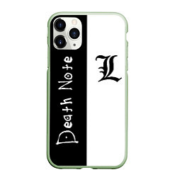 Чехол iPhone 11 Pro матовый Death Note 2, цвет: 3D-салатовый