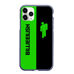 Чехол iPhone 11 Pro матовый BILLIE EILISH GLITCH, цвет: 3D-серый
