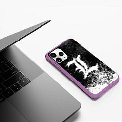 Чехол iPhone 11 Pro матовый DEATH NOTE, цвет: 3D-фиолетовый — фото 2