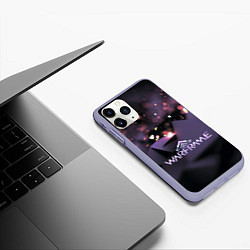 Чехол iPhone 11 Pro матовый Warframe abstract logo, цвет: 3D-светло-сиреневый — фото 2