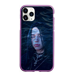 Чехол iPhone 11 Pro матовый Billie Eilish: Ocean Eyes, цвет: 3D-фиолетовый