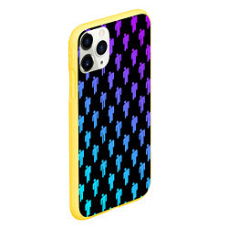 Чехол iPhone 11 Pro матовый Billie Eilish: Neon Pattern, цвет: 3D-желтый — фото 2