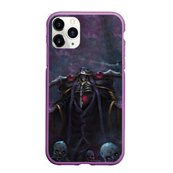 Чехол iPhone 11 Pro матовый Overlord, цвет: 3D-фиолетовый