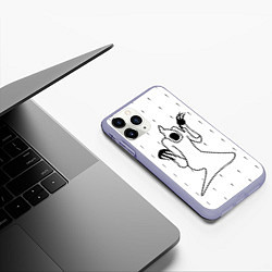 Чехол iPhone 11 Pro матовый KIZARU - Karmageddon, цвет: 3D-светло-сиреневый — фото 2