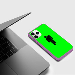 Чехол iPhone 11 Pro матовый BILLIE EILISH, цвет: 3D-фиолетовый — фото 2