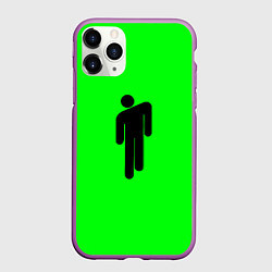 Чехол iPhone 11 Pro матовый BILLIE EILISH, цвет: 3D-фиолетовый