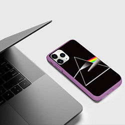 Чехол iPhone 11 Pro матовый PINK FLOYD, цвет: 3D-фиолетовый — фото 2