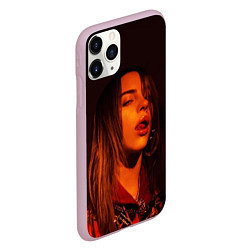 Чехол iPhone 11 Pro матовый BILLIE EILISH: Red Mood, цвет: 3D-розовый — фото 2