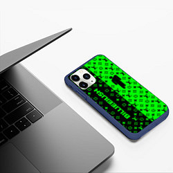 Чехол iPhone 11 Pro матовый BILLIE EILISH x LV Green, цвет: 3D-тёмно-синий — фото 2