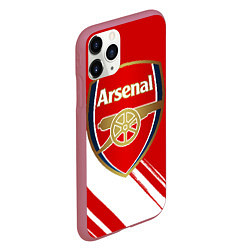 Чехол iPhone 11 Pro матовый Arsenal, цвет: 3D-малиновый — фото 2