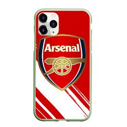 Чехол iPhone 11 Pro матовый Arsenal, цвет: 3D-салатовый