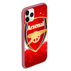 Чехол iPhone 11 Pro матовый Arsenal, цвет: 3D-малиновый — фото 2