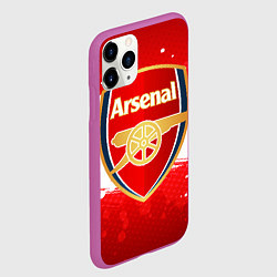 Чехол iPhone 11 Pro матовый Arsenal, цвет: 3D-фиолетовый — фото 2