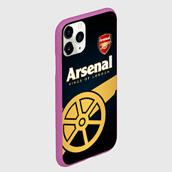 Чехол iPhone 11 Pro матовый Arsenal, цвет: 3D-фиолетовый — фото 2