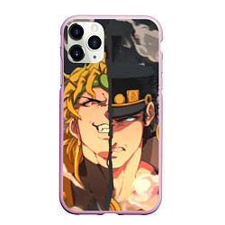 Чехол iPhone 11 Pro матовый Dio Brando x Jotaro, цвет: 3D-розовый