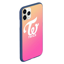 Чехол iPhone 11 Pro матовый TWICE, цвет: 3D-тёмно-синий — фото 2