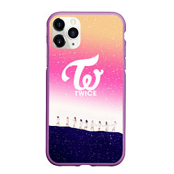 Чехол iPhone 11 Pro матовый TWICE, цвет: 3D-фиолетовый