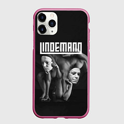 Чехол iPhone 11 Pro матовый LINDEMANN, цвет: 3D-малиновый