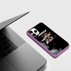 Чехол iPhone 11 Pro матовый Ateez, цвет: 3D-фиолетовый — фото 2
