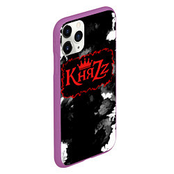 Чехол iPhone 11 Pro матовый Князь Анархия спина, цвет: 3D-фиолетовый — фото 2