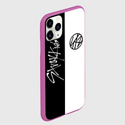 Чехол iPhone 11 Pro матовый Stray Kids, цвет: 3D-фиолетовый — фото 2