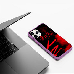 Чехол iPhone 11 Pro матовый Stray Kids, цвет: 3D-фиолетовый — фото 2