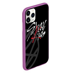 Чехол iPhone 11 Pro матовый Stray Kids, цвет: 3D-фиолетовый — фото 2