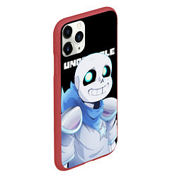 Чехол iPhone 11 Pro матовый UNDERTALE, цвет: 3D-красный — фото 2