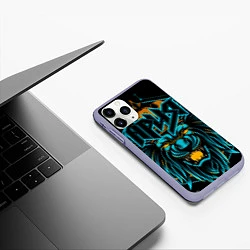 Чехол iPhone 11 Pro матовый Ария, цвет: 3D-светло-сиреневый — фото 2