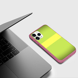 Чехол iPhone 11 Pro матовый ЧАРА CHARA, цвет: 3D-малиновый — фото 2