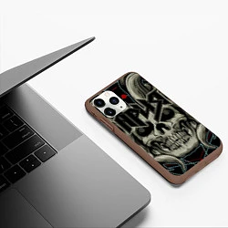 Чехол iPhone 11 Pro матовый Ария, цвет: 3D-коричневый — фото 2