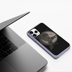 Чехол iPhone 11 Pro матовый Vikings, цвет: 3D-светло-сиреневый — фото 2