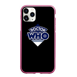 Чехол iPhone 11 Pro матовый Doctor Who, цвет: 3D-малиновый