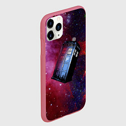 Чехол iPhone 11 Pro матовый Doctor Who, цвет: 3D-малиновый — фото 2