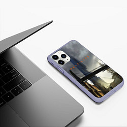 Чехол iPhone 11 Pro матовый HALF LIFE, цвет: 3D-светло-сиреневый — фото 2