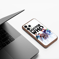 Чехол iPhone 11 Pro матовый Доктор Кто, цвет: 3D-коричневый — фото 2