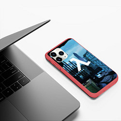 Чехол iPhone 11 Pro матовый HALF-LIFE GAME, цвет: 3D-красный — фото 2