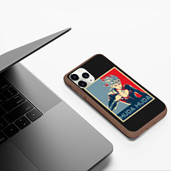 Чехол iPhone 11 Pro матовый JoJo Bizarre Adventure, цвет: 3D-коричневый — фото 2