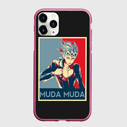 Чехол iPhone 11 Pro матовый JoJo Bizarre Adventure, цвет: 3D-малиновый